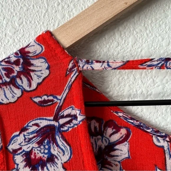 Billabong Heart Strayed Mini Floral Red Dress- Size XS - Picture 13 of 14